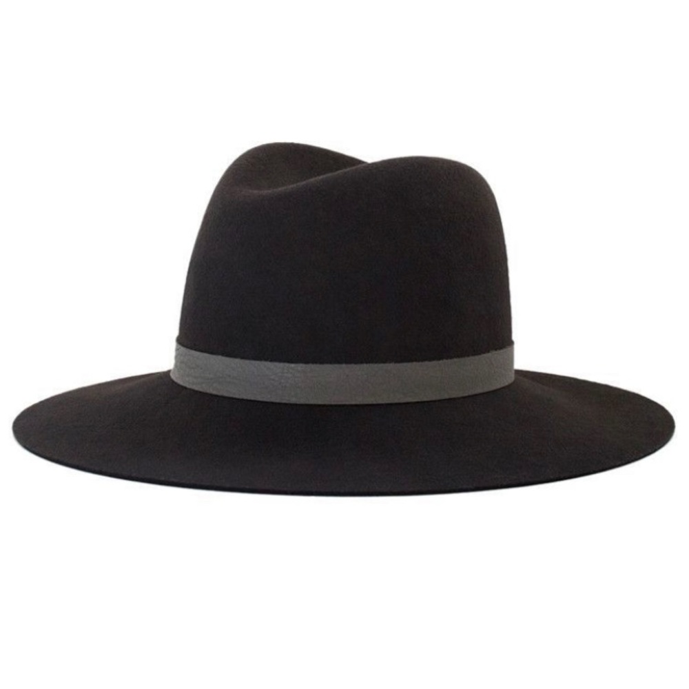 Janessa Leone Malachite Grey Wool Hat